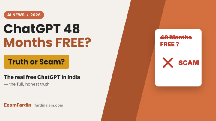 ChatGPT 48 Months FREE — Truth or Scam? How to Get ChatGPT Free or Cheap in India (2026)