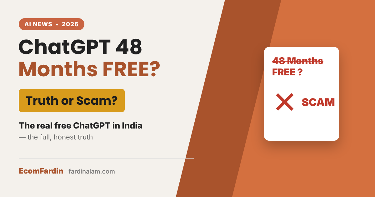 ChatGPT 48 months free - truth or scam