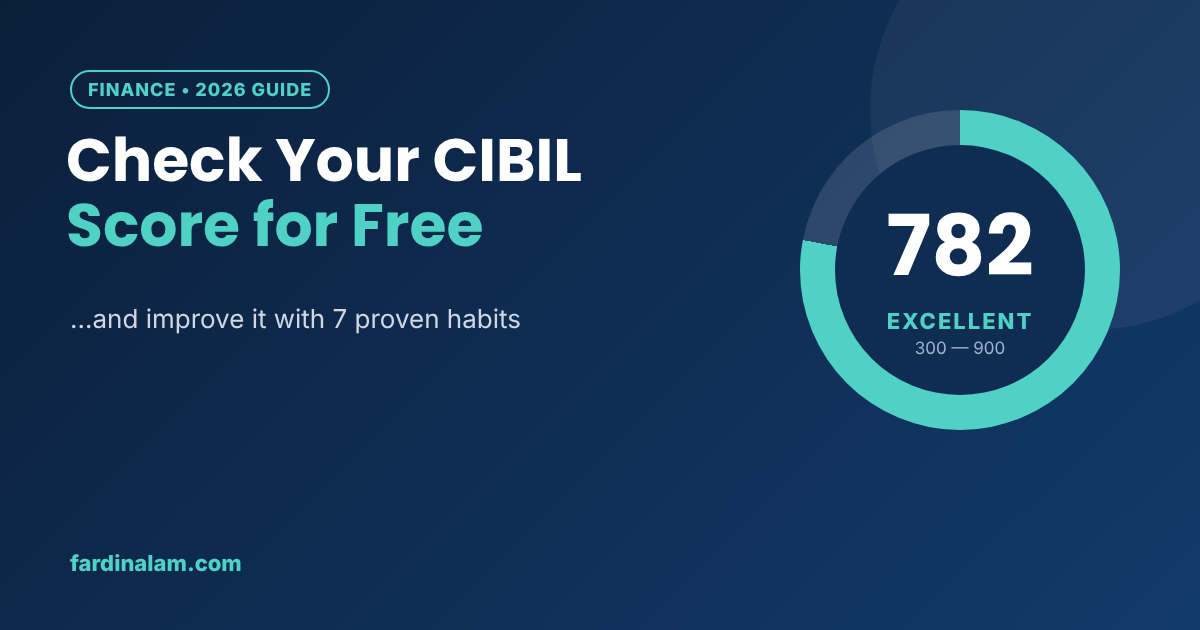 How to check your CIBIL score for free and improve it