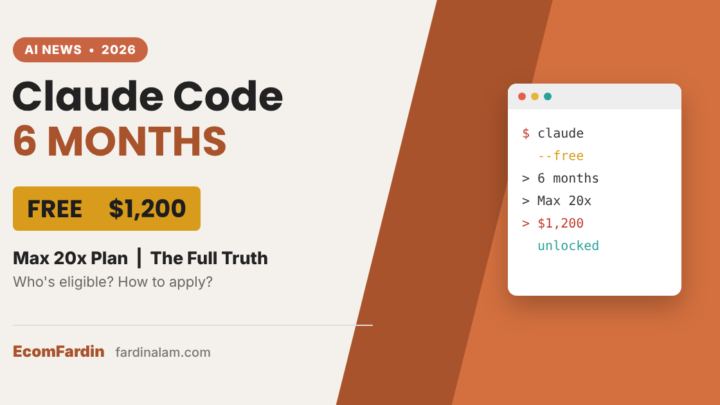 Claude Code FREE for 6 Months? The Full Truth About the $1,200 Max Plan (Eligibility, How to Apply and the “Catch”)