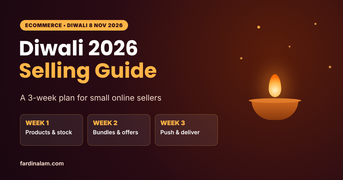 Diwali selling guide 2026 for small online sellers