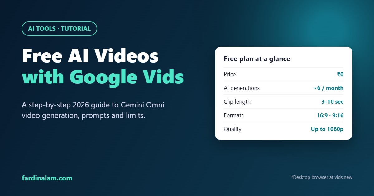 How to make free AI videos with Google Vids