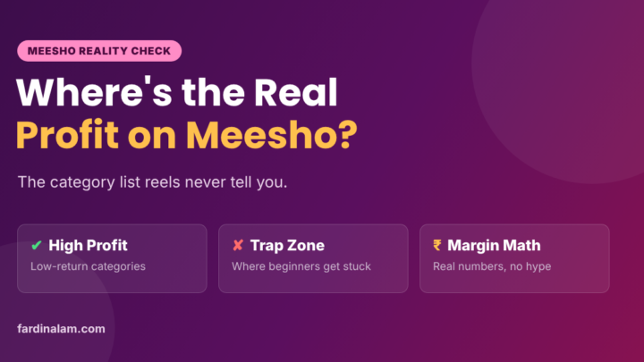 Where Is the Real Profit on Meesho? The Category List Reels Never Tell You